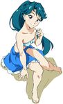  bikini blue_eyes blue_hair go!_princess_precure kaidou_minami long_hair precure sarong solo swimsuit umanosuke 