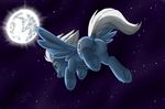  2015 anus butt cutie_mark dawaffle equine female feral flying hair hooves mammal moon my_little_pony night_glider_(mlp) outside pegasus pussy solo wings 