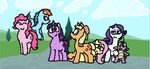  applejack_(mlp) dragon earth equine fluttershy_(mlp) friendship_is_magic horn horse mammal my_little_pony pegasus pinkie_pie_(mlp) pokehidden pony rainbow_dash_(mlp) rarity_(mlp) spike_(mlp) twilight_sparkle_(mlp) unicorn wings 