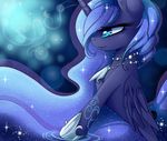  2015 equine female feral friendship_is_magic horn lyra-senpai mammal my_little_pony princess_luna_(mlp) solo winged_unicorn wings 