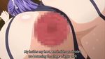  anal animated animated_gif ass black_panties breasts censored clothes garter_belt garter_straps huge_ass huge_breasts mankitsu_happening purple_hair sex suzukawa_rei 