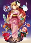  :t animal_print araragi_koyomi bakemonogatari bat_print blonde_hair blush bottle candy_apple character_mask crescent crescent_moon doughnut efe fan festival food food_on_face highres japanese_clothes kimono lantern long_hair mask monogatari_(series) moon obi oshino_shinobu paper_fan paper_lantern pigeon-toed pink_kimono pointy_ears pon_de_ring ramune sandals sash shaved_ice solo summer_festival torii uchiwa water_yoyo white_legwear yellow_eyes yukata 