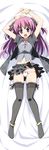  black_legwear dakimakura long_hair lowleg lowleg_panties navel original panties purple_hair skirt suzuri thighhighs underwear 