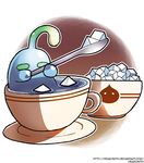  cup dish dragonith goo_girl monster_girl monster_musume_no_iru_nichijou spoon sugar_cube suu_(monster_musume) teacup 
