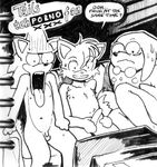  balls battle_angel humor knuckles_the_echidna masturbation miles_prower monochrome open_mouth penis smile sonic_(series) sonic_the_hedgehog sweat tears television 