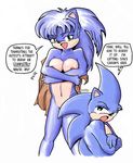  4_fingers battle_angel breasts open_mouth sonic_(series) sonic_the_hedgehog sweat tagme 