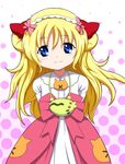  :3 bad_id bad_pixiv_id blonde_hair blue_eyes bow di-air genetic_beast hair_bow kiddy_girl-and kiddy_grade long_hair mitukitakezou solo tama_(kiddy_girl-and) 