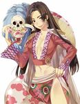  bad_id bad_pixiv_id black_hair boa_hancock cape earrings fingernails hand_on_hip highres jewelry lips long_hair midriff nail_polish one_piece platinumcorundum red_nails salome_(one_piece) skull snake 