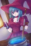  bad_id bad_pixiv_id blue_eyes gloves green_hair hat koizumi_rei solo ultima_online witch_hat 