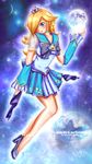  1girl bishoujo_senshi_sailor_moon blush cosplay hair_over_one_eye mario_(series) moon nintendo princess_rosalina rosalina_(mario) rosetta_(mario) smile solo space super_mario super_mario_bros. super_mario_galaxy 