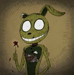  animatronic atlas-white five_nights_at_freddy&#039;s five_nights_at_freddy&#039;s_3 flower lagomorph machine male mammal plant rabbit robot rose springtrap_(fnaf) video_games 