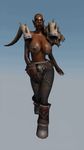  2015 3d animated areola big_breasts breasts clothed clothing crossgender erect_nipples f-kn female garrosh_hellscream half-dressed humanoid nipples orc topless video_games warcraft world_of_warcraft 