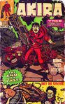  60s akira angry artist_request black_hair boots cable cape comic cover crazy_eyes cyberpunk cyborg damaged debris derivative_work dirty energy energy_cannon energy_gun english fake_cover fantastic_four full_body gloves ground_vehicle jack_kirby_(style) jacket kaneda_shoutarou knee_boots laser_rifle looking_at_viewer marvel motor_vehicle motorcycle multiple_boys old oldschool open_mouth pants parody red_jacket red_pants ruins science_fiction screaming shima_tetsuo short_hair spiked_hair standing sticker teeth tentacles triforce veins weapon 