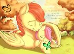  2015 cute daughter english_text equine fan_character father father_and_daughter female feral fluttershy_(mlp) friendship_is_magic male mammal my_little_pony nobody47 parent pegasus text wings young 