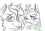  bisexual cheesypumpkin equine fellatio female friendship_is_magic group group_sex horn horse licking male mammal my_little_pony oral pony princess_cadance_(mlp) sex shining_armor_(mlp) threesome tongue tongue_out unicorn 