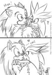 &lt;3 2008 ? blush fakerface fuzzy kissing licking male male/male monochrome silver_the_hedgehog sonic_(series) sonic_the_hedgehog tongue tongue_out 