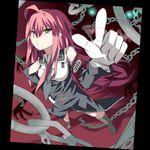  ahoge chains dies_irae do-tan green_eyes red_hair rusalka_schwagerin 