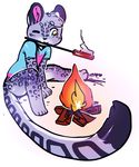  feline fire fireplace flarecat girly mammal monamoo sausage 