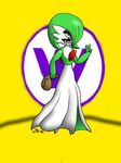  2015 gamingfennec gardevoir holding humanoid looking_at_viewer mario_bros money nintendo pok&eacute;mon solo video_games wario what what_has_science_done 