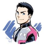  1boy cosmic_boy dc_comics jacket legion male_focus sen_(pixiv111638) short_hair simple_background solo 