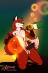  alcohol azaleesh balls beverage bottle canine digitigrade food fox invalid_tag jasonwerefox mammal nipples penis smile undressing wine 