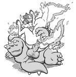  2015 anthro anthro_on_feral anus balls belly bestiality bowser butt claws cowgirl_position denim_(artist) digital_media_(artwork) duo equine erection eyebrows feet female feral fire greyscale hair hooves horn horse interspecies koopa lying male male/female mammal mario_bros monochrome nintendo on_back on_top penetration penis pok&eacute;mon pussy pussy_juice rapidash scalie sex simple_background teeth thick_eyebrows vaginal vaginal_penetration video_games white_background 