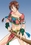  brown_hair gradient gradient_background headband long_nails nail_polish panties rudoni seong_mi-na solo soul_calibur soulcalibur_iii underwear white_panties 