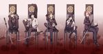  black_gloves black_hair brown_eyes brown_hair chair crossed_legs eyepatch formal gloves green_eyes hair_over_one_eye heshikiri_hasebe highres holding holding_weapon iroha_(shiki) katana male_focus multiple_boys necktie pink_hair purple_eyes shokudaikiri_mitsutada sitting skull souza_samonji suit sword tantou touken_ranbu tsurumaru_kuninaga weapon white_hair yagen_toushirou yellow_eyes 