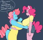  2015 anthro big_breasts big_butt breasts butt clothing dialogue duo earth_pony english_text equine female friendship_is_magic hair horse huge_breasts mammal mrs_cake_(mlp) my_little_pony pink_hair pinkie_pie_(mlp) pony somescrub text thick_thighs thong 