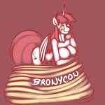  anthro breasts equine female horn kloudmutt lauren_faust mammal my_little_pony nude simple_background solo text winged_unicorn wings 
