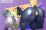 anus arthropod ball_worship balls big_balls changeling distorted_fortune equid equine equine_anus eyeshadow fractal_peridot friendship_is_magic genitals hasbro hi_res huge_balls jacqueling makeup male male/male mammal musk musk_clouds musky_butt my_little_pony size_difference tongue tongue_out