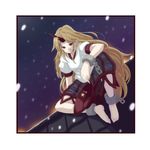  :q bad_id bad_pixiv_id barefoot blonde_hair cuffs feet highres horn hoshiguma_yuugi licking_lips long_hair pointy_ears puffy_short_sleeves puffy_sleeves red_eyes rooftop short_sleeves sitting skirt solo star tongue tongue_out touhou tsuttsu very_long_hair 