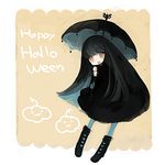  bad_id bad_pixiv_id halloween himehi long_hair original solo umbrella 