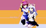  angel_beats! nakamura_yuri seifuku tachibana_kanade tenshi thigh-highs 