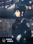  alex_(bassner) black_hair blue_eyes breath gloves kobayakawa_miyuki photo_background police police_uniform policewoman snow solo uniform white_gloves you're_under_arrest 