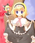  alice_margatroid alternate_color blonde_hair blue_eyes doll hairband hazakura_satsuki shanghai_doll short_hair solo touhou 