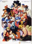  6+boys absurdres albino alex_(street_fighter) armlet bald baseball_cap blonde_hair bracelet brothers bun_cover china_dress chinese_clothes choker chun-li dark_skin double_bun dougi dress dudley earrings elena_(street_fighter) everyone fighting_stance fingerless_gloves forehead_jewel gloves gouki hair_over_one_eye hat hat_over_one_eye highres hugo_andore ibuki_(street_fighter) ikeno_daigo jewelry ken_masters makoto_(street_fighter) mask multiple_boys multiple_girls muscle neck_ring necro_(street_fighter) ninja no_pupils official_art oro_(street_fighter) pantyhose ponytail q_(street_fighter) red_eyes red_hair remy_(street_fighter) ribbon_choker ryuu_(street_fighter) scan scan_artifacts sean_matsuda shirtless siblings spiked_bracelet spiked_hair spikes street_fighter street_fighter_iii_(series) topknot twelve twins urien yang_lee yun_lee 