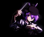  animal_ears ayagi_daifuku black bow dark hair_bow hat long_sleeves lowres mystia_lorelei pink_eyes pink_hair short_hair smile solo touhou 