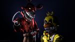  3d animatronic anthro cgi chica digital_media_(artwork) female five_nights_at_freddy&#039;s fnaf4 foxy looking_at_viewer machine male masturbation myszka11o nightmare_chica nightmare_foxy nude red_eyes robot source_filmmaker tongue video_games 