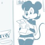  /co/ amelia_fieldmouse clothed clothing disney female gloves letter letterbox lonbluewolf mammal mouse panties rodent shirt skimpy underwear 