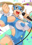  bad_id bad_pixiv_id bare_shoulders blue_leotard breasts frogcage huge_breasts leotard mask microphone rainbow_mika solo street_fighter street_fighter_zero_(series) wrestling_outfit 