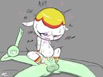 animal_crossing blush cum cum_inflation dialogue erection excessive_cum female inflation margie mrmilky nintendo nipples open_mouth penetration penis pussy sex simple_background sweat vein video_games 