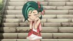  1girl animated animated_gif female green_hair happy highres mizuki_kotori_(yuu-gi-ou_zexal) screencap yu-gi-oh! yuu-gi-ou_zexal 