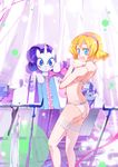  :&lt; alice_margatroid ass bad_perspective bangs blonde_hair blue_eyes blush bra crossover curly_hair flying_sweatdrops hairband highres horn looking_back multiple_girls my_little_pony my_little_pony_friendship_is_magic open_mouth purple_hair rarity sewing sewing_machine shadow sidelocks surprised thighhighs touhou underwear unicorn xin_yu_hua_yin 