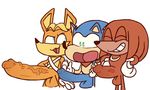  2015 2lewd2rude antoine_d&#039;coolette balls big_penis canine coyote echidna erection fur hedgehog knuckles_the_echidna male mammal monotreme penis simple_background size_difference sonic_(series) sonic_the_hedgehog unknown_artist white_background 