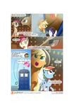  2015 applejack_(mlp) comic doctor_who doctor_whooves_(mlp) english_text equine female feral friendship_is_magic fur gashiboka hair horse mammal my_little_pony pegasus pinkie_pie_(mlp) pony rainbow_dash_(mlp) rarity_(mlp) rose_(mlp) tardis text wings 