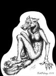  2015 angry breasts canine female kekpafrany mammal nude sketch small_breasts solo wolf 