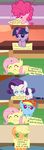  2015 applejack_(mlp) arthropod beavernator bee comic english_text equine female fluttershy_(mlp) friendship_is_magic hair horn horse insect makeup mammal multicolored_hair my_little_pony pegasus pinkie_pie_(mlp) pony rainbow_dash_(mlp) rainbow_hair rarity_(mlp) sign text twilight_sparkle_(mlp) unicorn wings young 