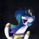  animated anticularpony equine feral friendship_is_magic hair horn jewelry lauging lightning mammal maniacal_laughter multicolored_hair my_little_pony open_mouth princess_celestia_(mlp) teeth tiara tongue winged_unicorn wings 