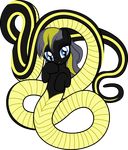  2015 badumsquish blue_eyes equine fan_character female horse kalianne looking_at_viewer mammal my_little_pony naga pony reptile scalie slit_pupils snake solo 